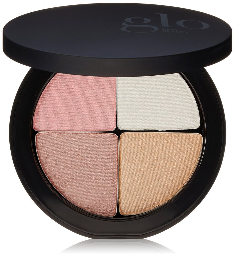 Glo Skin Beauty Shimmer Brick in Gleam - Face Highlighter Palette Set in Pinks - 4 Colors, 2 Shade Options - BeesActive Australia