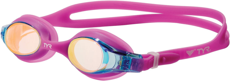 [AUSTRALIA] - TYR Swimple Youth Metallized Goggle Berry One Size 
