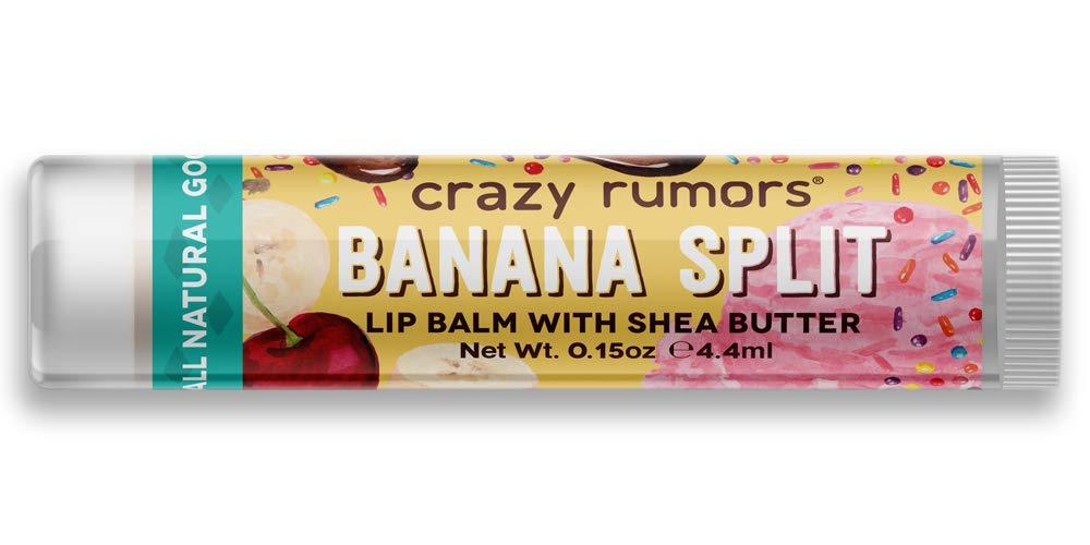 Crazy Rumors Banana Split Lip Balm. 100% Natural, Vegan, Plant-Based, Made in USA. - BeesActive Australia