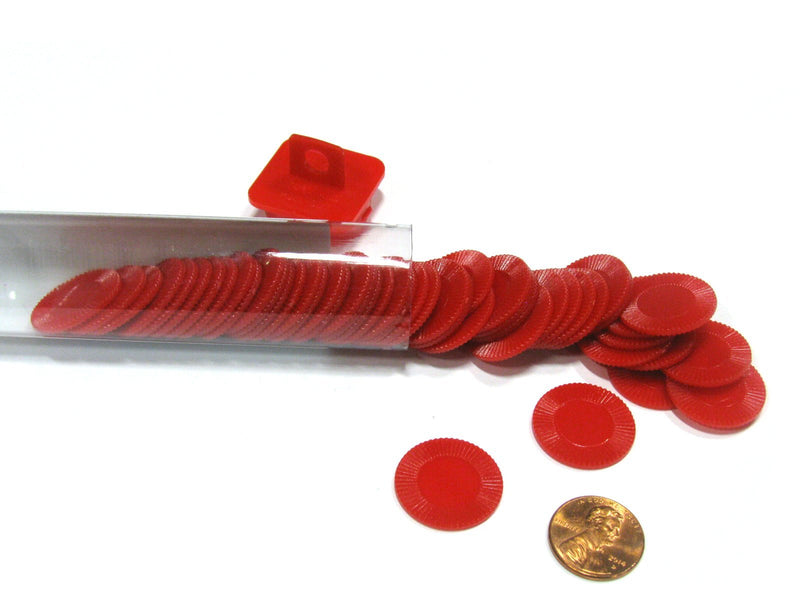 [AUSTRALIA] - Koplow Games Red Mini Poker Chip 7/8In Tube of 50Ea 