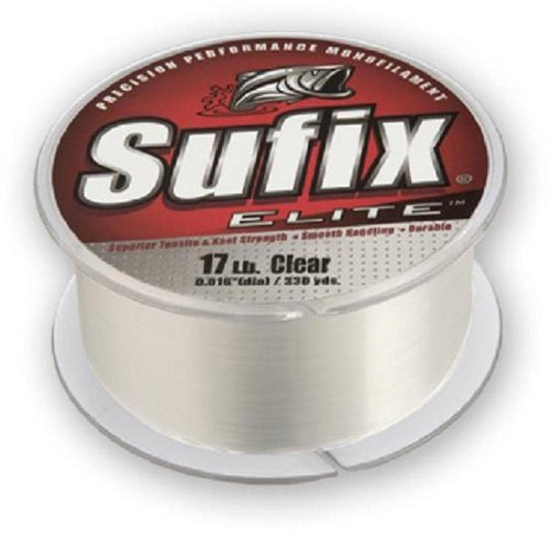 Sufix Elite 6 lb Fishing Line (330 YD Spool) Clear - BeesActive Australia
