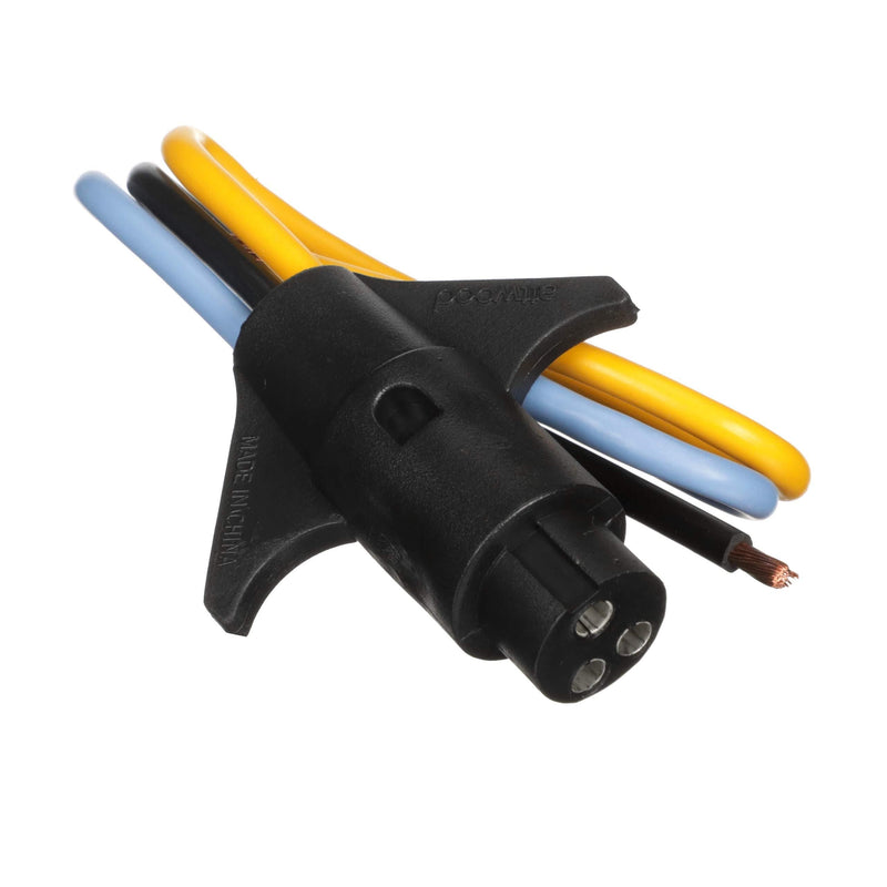 [AUSTRALIA] - attwood 7647-7 Heavy-Duty Trolling Motor Connector, Male Plug, Motor Side, 6-Inch Harness with Butt Connectors, 10-Gauge Wire, One Size (7647-5) 