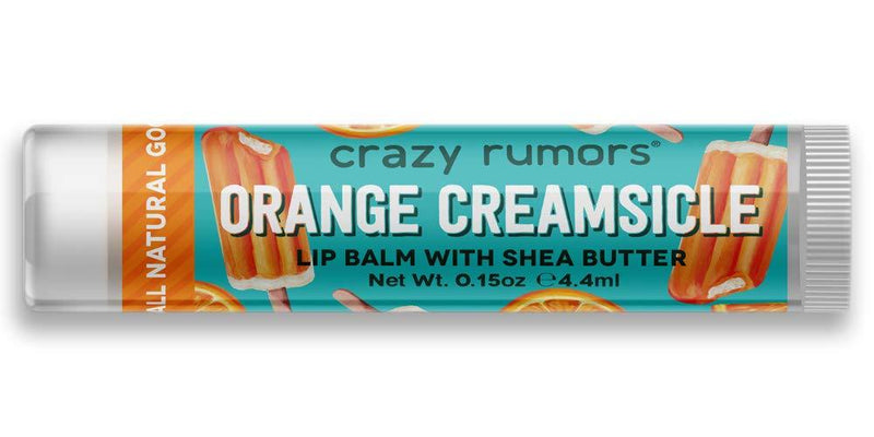 Crazy Rumors Orange Creamsicle Lip Balm. 100% Natural, Vegan, Plant-Based, Made in USA. - BeesActive Australia