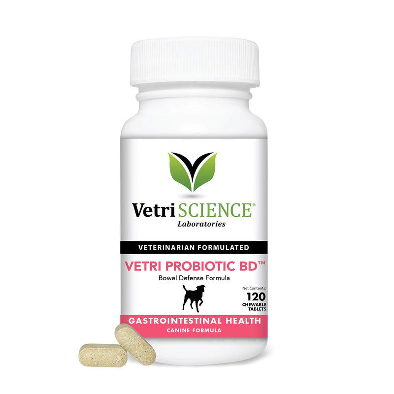 VetriScience Vetri Probiotic Bowel Defense and GI Support Supplement for Dogs, 120 Tablets - BeesActive Australia