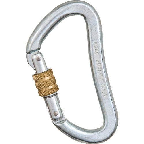 KONG Heavy-Duty Steel Plus Carabiner, Black - BeesActive Australia