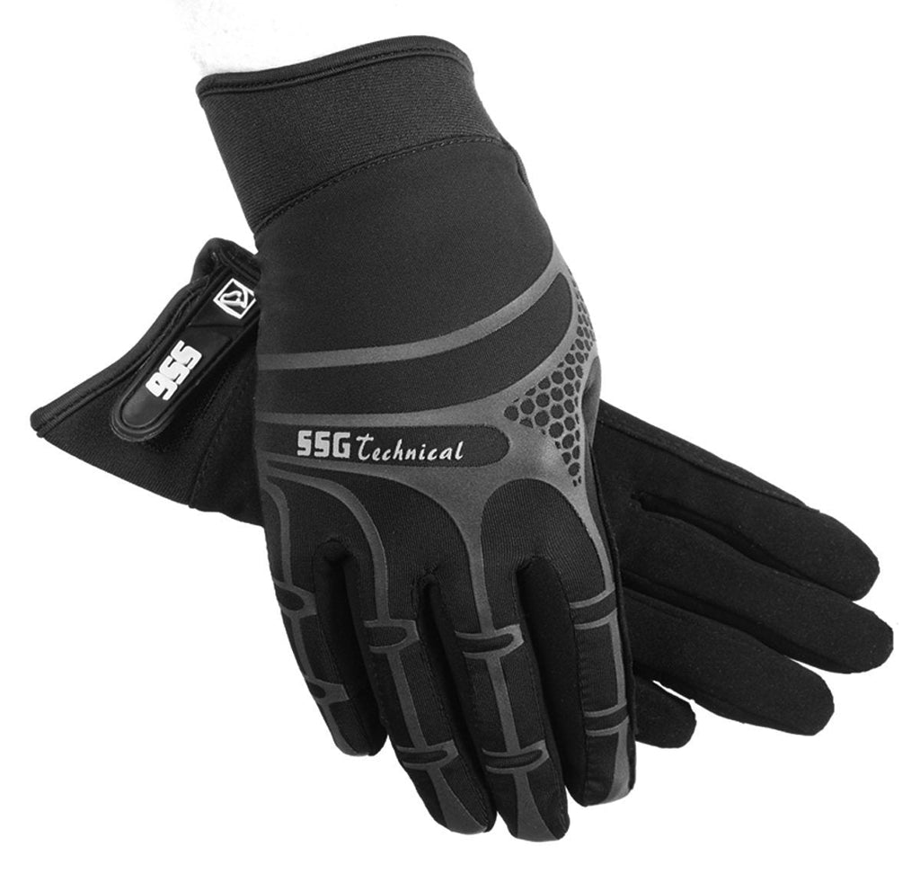 [AUSTRALIA] - SSG Pro Show Technical Wet or Dry Grip Gloves Black 6 