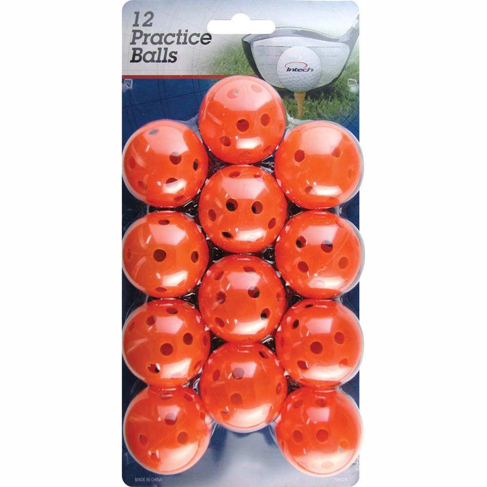 Intech Golf Practice Balls with Holes Orange - BeesActive Australia