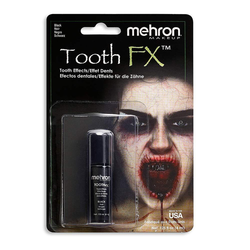 Mehron Makeup Tooth FX with Brush (.25 ounce) (Black) Black - BeesActive Australia