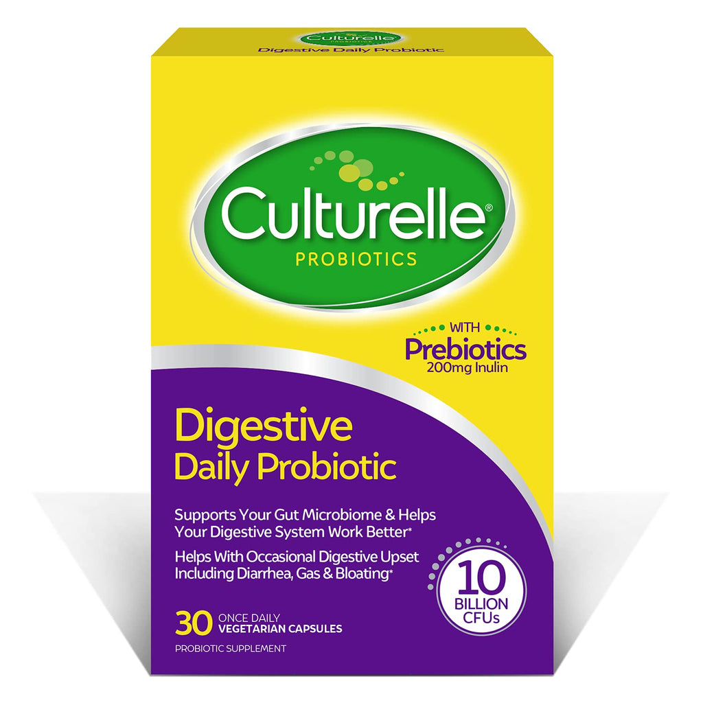 Culturelle Daily Probiotic, Digestive Health Capsules, Most Clinically Studied Probiotic Strain, Proven to Support Digestive and Immune Health, 30 Count Digestive Health 30 Count - BeesActive Australia