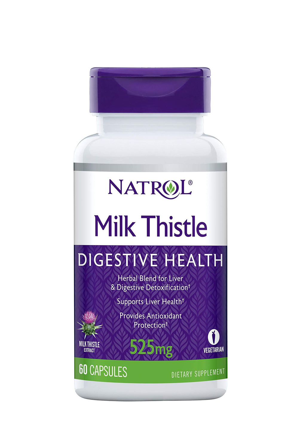 Natrol Milk Thistle Advantage V-Caps, 525mg, 60 Count - BeesActive Australia