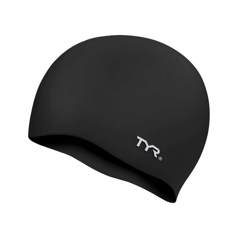 TYR Wrinkle Free Silicone Cap Black - BeesActive Australia