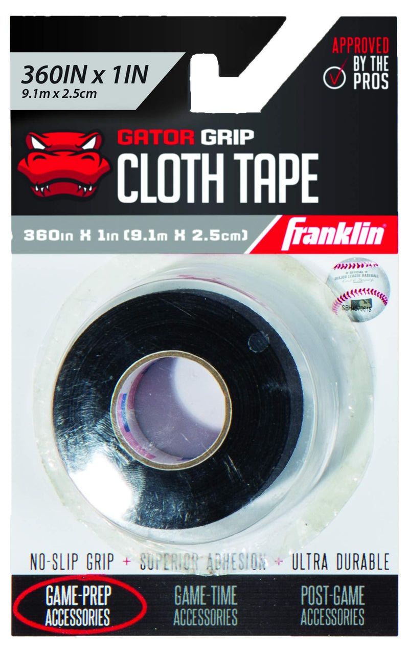 [AUSTRALIA] - Franklin Sports Black Bat Tape - 10 Yards 