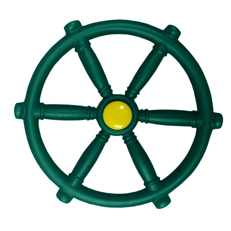 Swing-N-Slide WS 1524 Pirate Ship Wheel with 12 Inch Diameter for Swing Sets, Play Sets & Playhouses, Green - BeesActive Australia