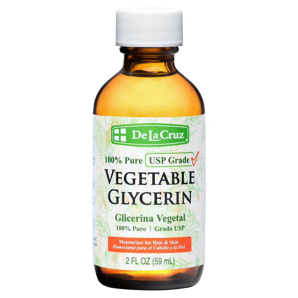 De La Cruz Vegetable Glycerin, 100% Pure Liquid Glycerine USP Grade for Hair, Skin and DYI Projects 2 FL. OZ. - BeesActive Australia