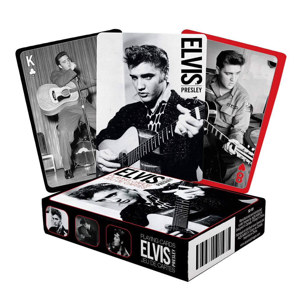 [AUSTRALIA] - Aquarius Elvis Black And White Playing Cards 
