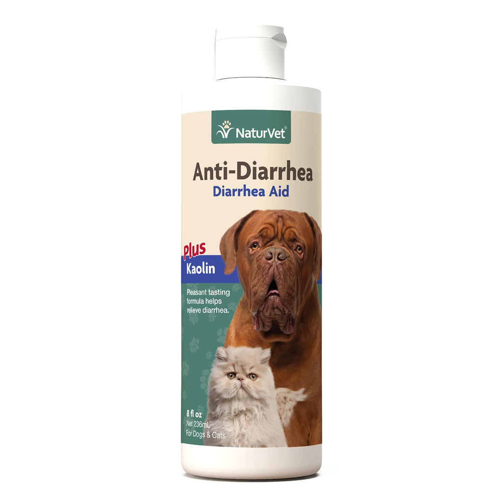 NaturVet Anti-Diarrhea Liquid Pet Supplement Plus Kaolin – Helps Alleviate Discomfort, Cramping, Irritation From Diarrhea for Dogs, Cats – Great Taste – 8 Oz. - BeesActive Australia