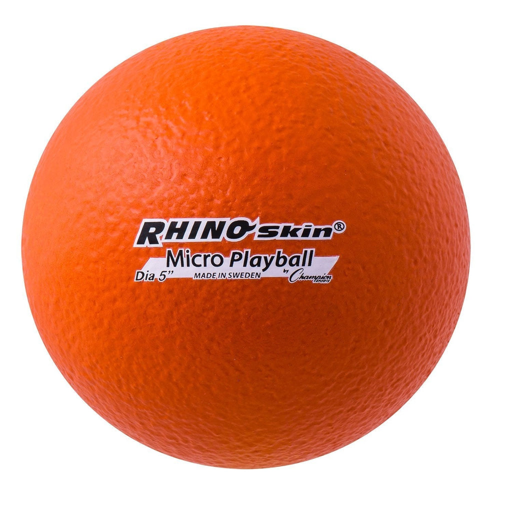 [AUSTRALIA] - Champion Sports Rhino Skin Medium Bounce Dodgeballs 5" Single - Orange 