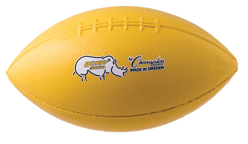 [AUSTRALIA] - Champion Sports 10.5 Inch Rhino Skin Molded Foam Football, Yellow 