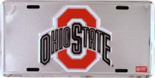 Hangtime Ohio State Buckeyes Super Stock Metal License Plate 6 x 12 - BeesActive Australia