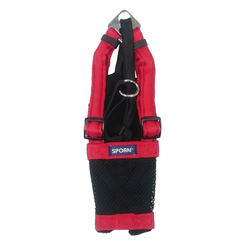 Dog Harness - No pull and No choke humane Design, Non Pulling Pet Harness with Mesh vest, Easy Step-in Adjustable Mesh Harness for control, Patented Dog Pull Control Technology by Sporn Medium Red - BeesActive Australia
