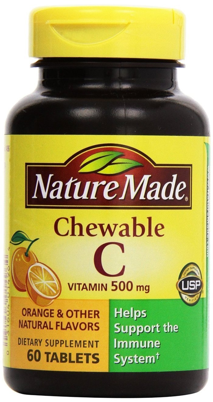 Nature Made - Vitamin C 500 mg, 120 Chewable Tablets (Twin Pack 2 x 60) - BeesActive Australia