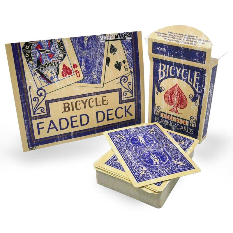 [AUSTRALIA] - Magic Makers Faded Rider Back Blue Bicycle Deck 