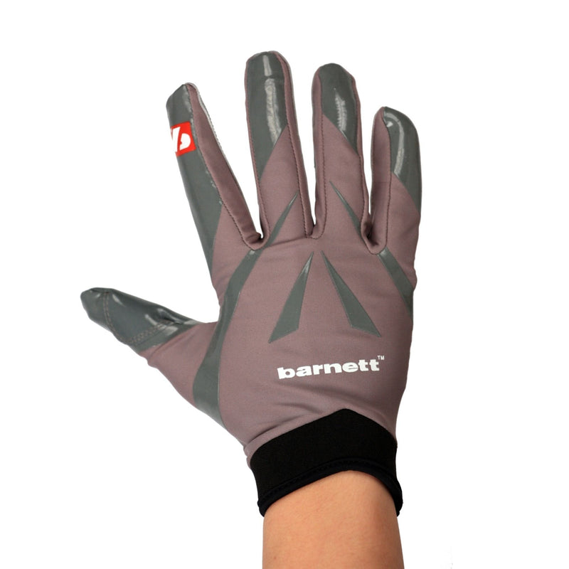[AUSTRALIA] - Barnett FRG-03 Extra Grip Receiver Football Gloves, Flexible and Breathable, Youth and Adult, Grey XX-Large 