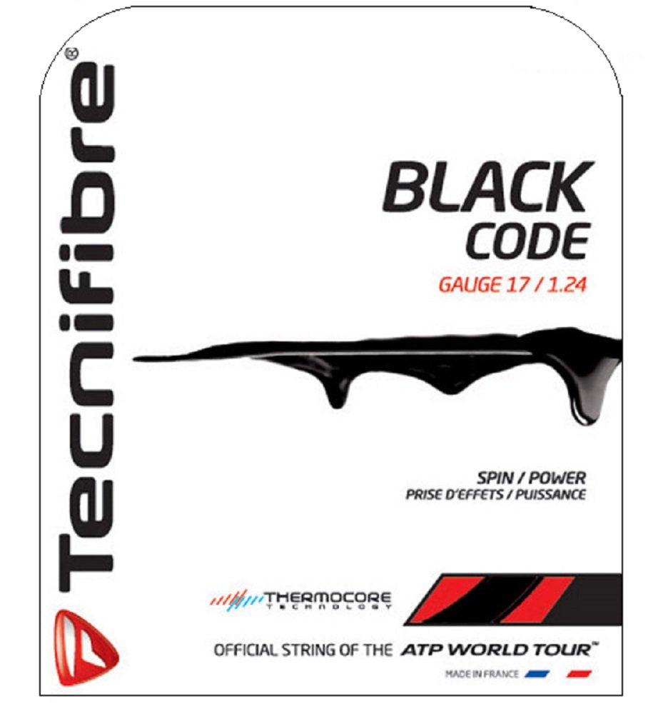 Tecnifibre Black Code Tennis String Set (17) - BeesActive Australia