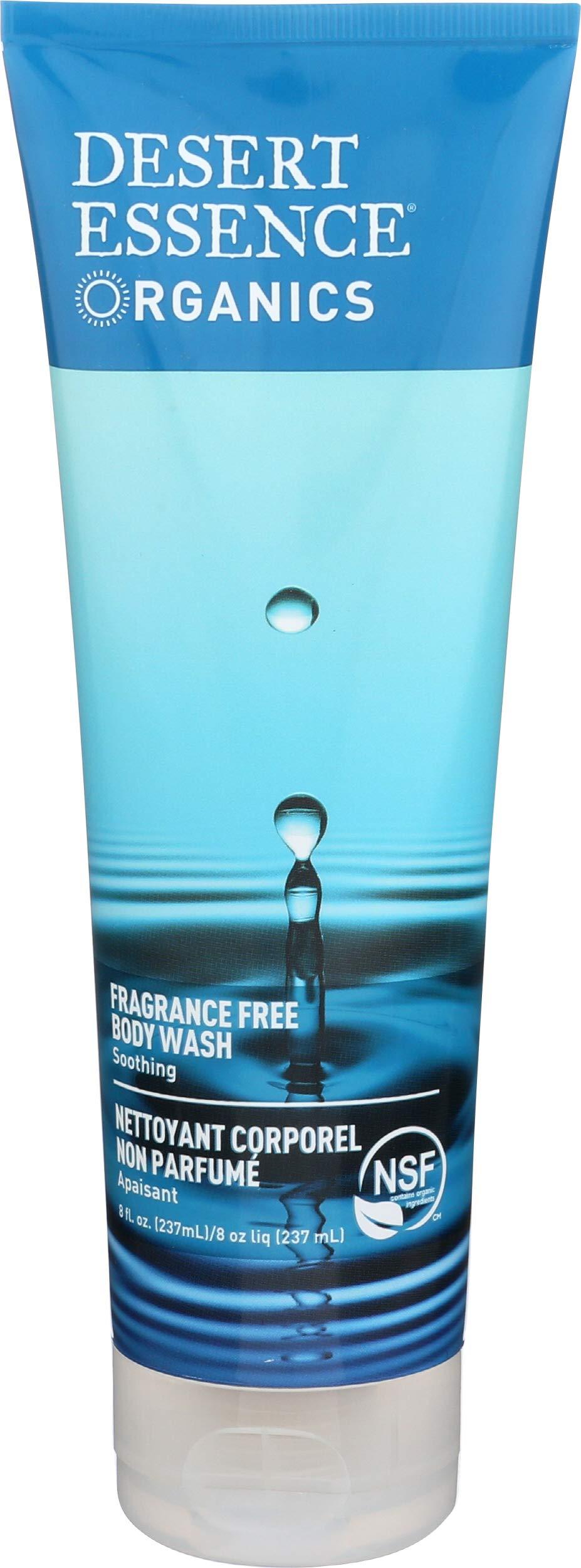 Desert Essence Fragrance Free Body Wash - 8 Fl Ounce - Soothing - Cleanser - Aloe Vera - Calm & Soothe - Green Tea - Antioxidants - Refreshing - May Protects Skin From Damage - BeesActive Australia