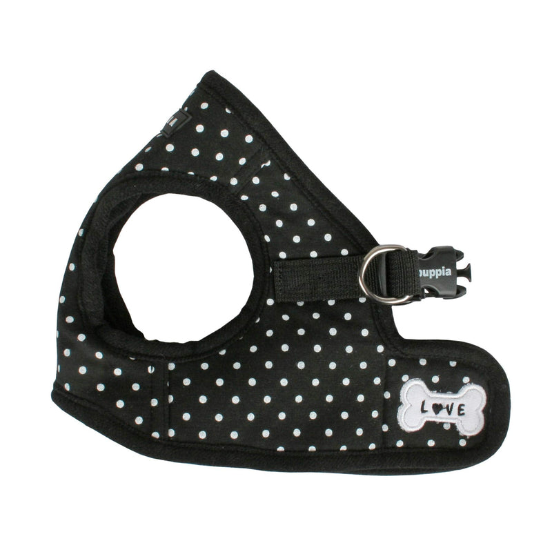 Puppia Dotty Harness B Black Medium - BeesActive Australia