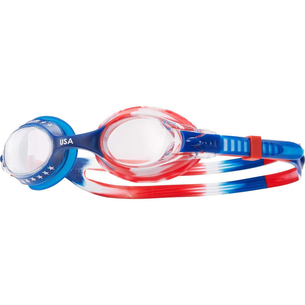 [AUSTRALIA] - TYR Swimple USA For Ages 3-10 Clear/Red/Navy 