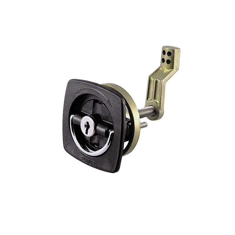 [AUSTRALIA] - Perko 0931DP1WHT Flush Lock with Offset Cam Bar and Flexible Polymer Strike - White 