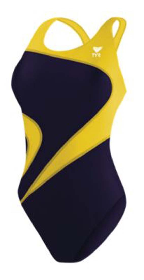 [AUSTRALIA] - TYR Adult Alliance T-Splice Maxfit Swimsuit Navy/Gold 36 