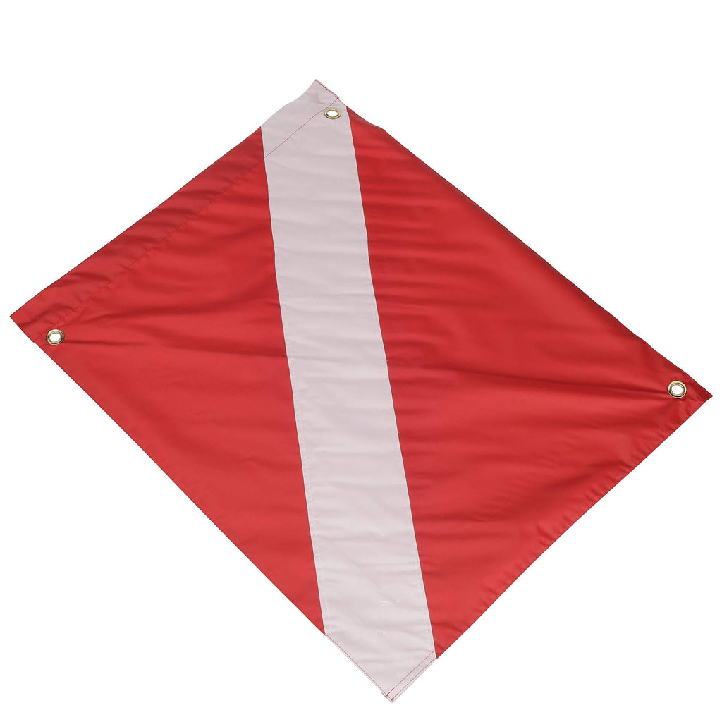 [AUSTRALIA] - Seachoice 78231 Vinyl Diver Down Flag with Removable Stiffener – 20 x 24 Inch – Warn Boaters When Diving, Red/White 