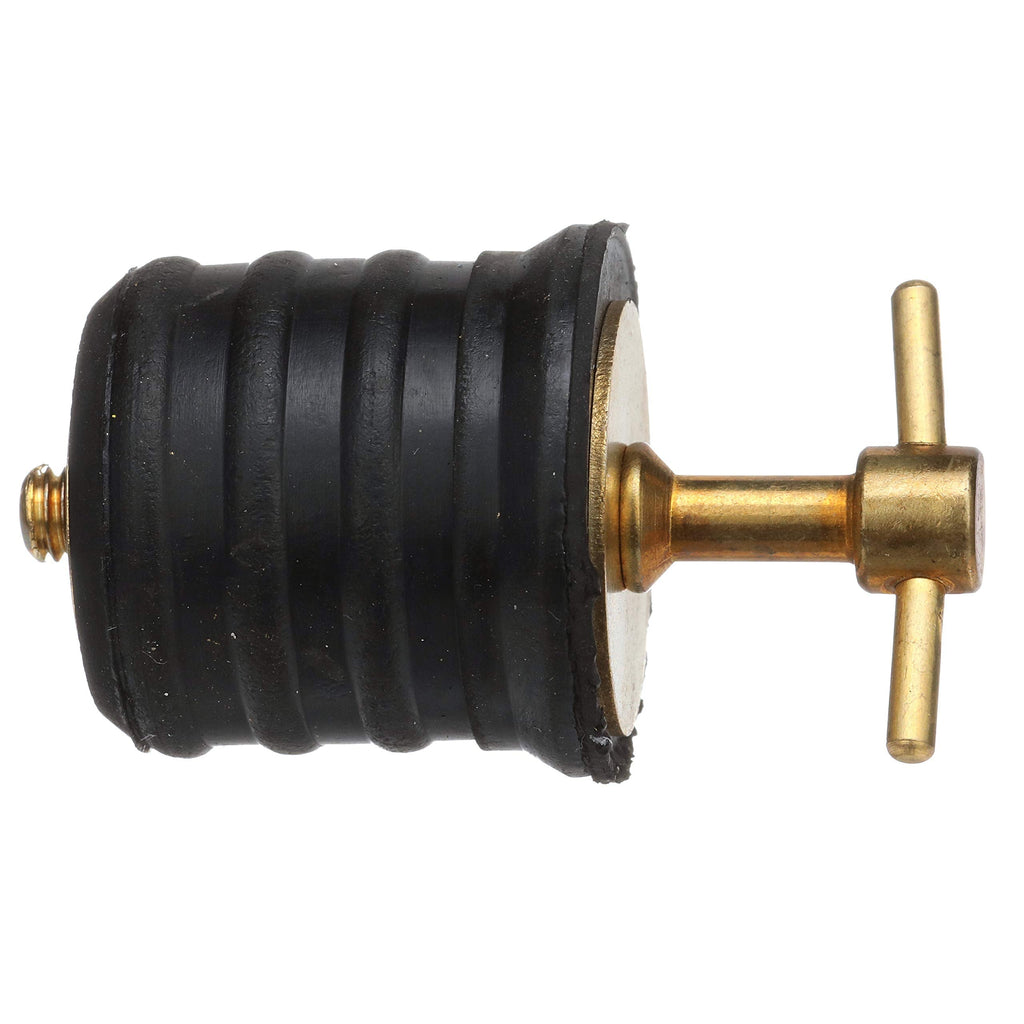 Seachoice 18861 Twist-Turn 1.25-Inch Marine Boat Brass Drain Plug with Neoprene Seal - BeesActive Australia