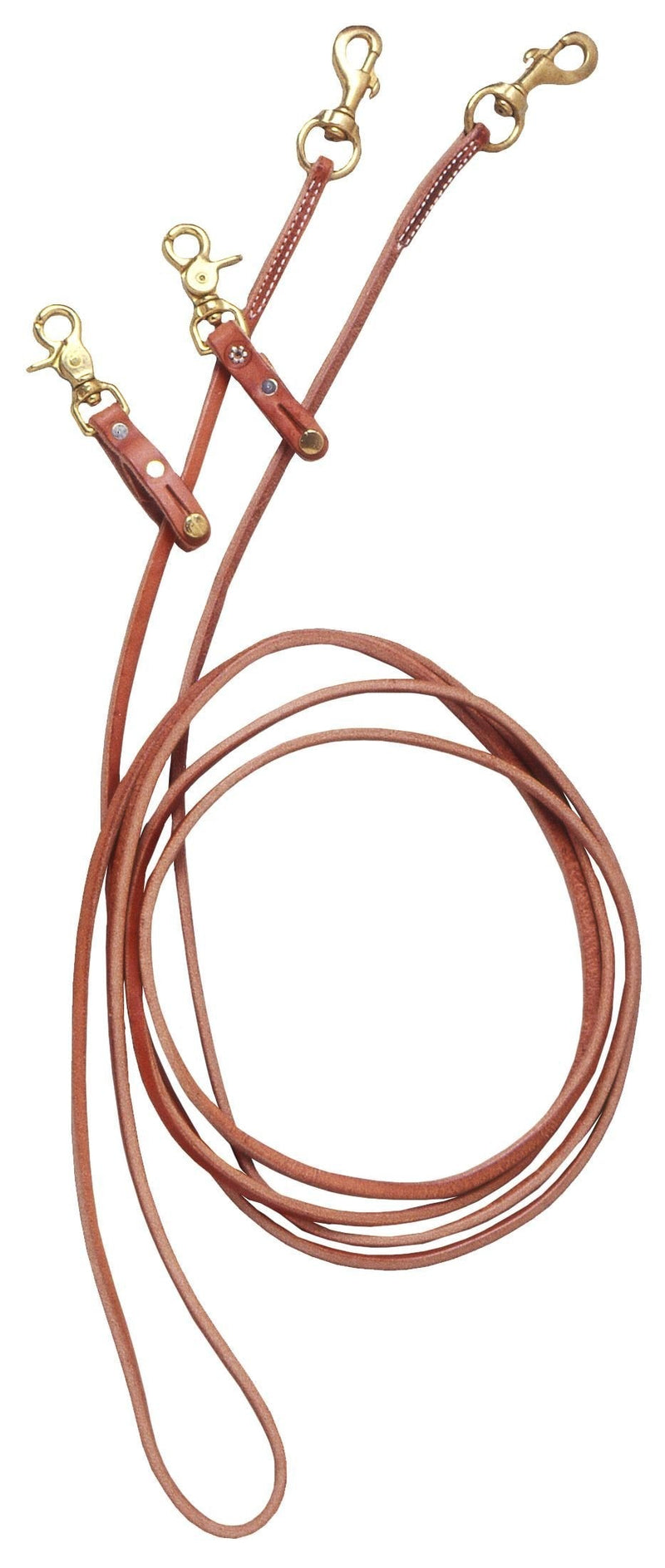 [AUSTRALIA] - Tough 1 Royal King Leather Pulley Draw Reins 