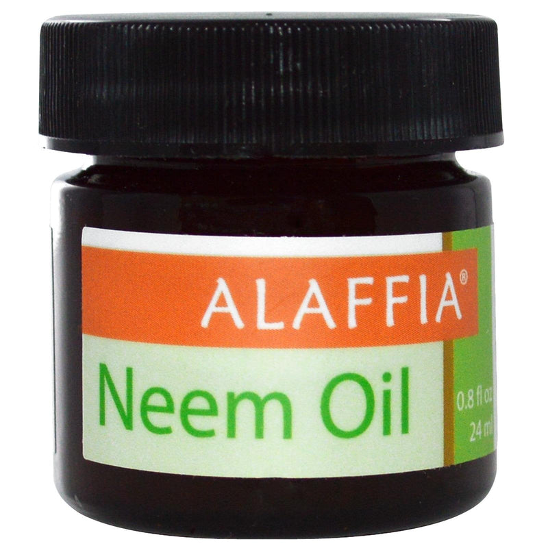 Alaffia - Handcrafted Neem Oil, Helps Moisturize and Protect from Dry, Itchy, Chapped Skin with Antioxidant Rich Unrefined Neem Oil, Fair Trade, Vegan, No Parabens, No Animal Testing, 0.8 Ounces Standard Packaging - BeesActive Australia