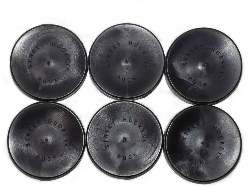 [AUSTRALIA] - Mylec Practice Hockey Puck, Black (Pack of 6) 