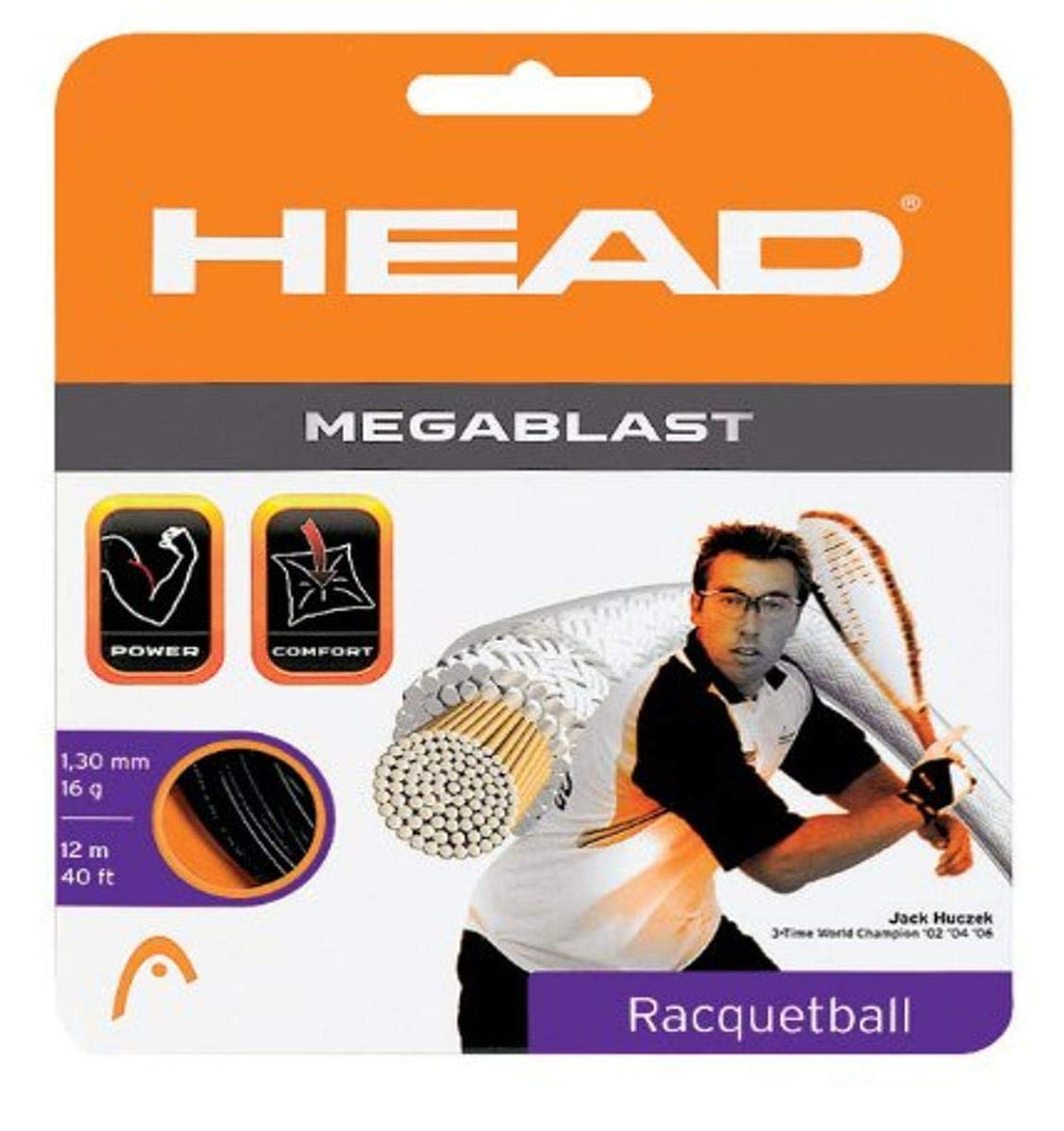 Head Mega Blast Racquetball String 16 Black - BeesActive Australia