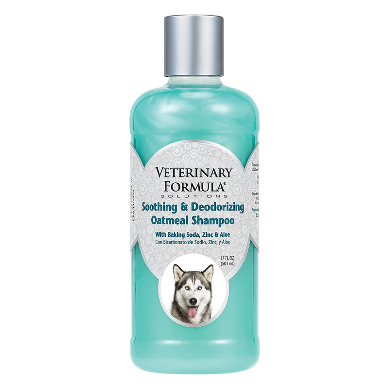 Veterinary Formula Solutions Soothing and Deodorizing Oatmeal Shampoo for Dogs – Baking Soda, Zinc, Aloe Eliminate Odors, Cleanses, Hydrates and Heals Skin – Long-Lasting Fragrance 17 fl oz. - BeesActive Australia
