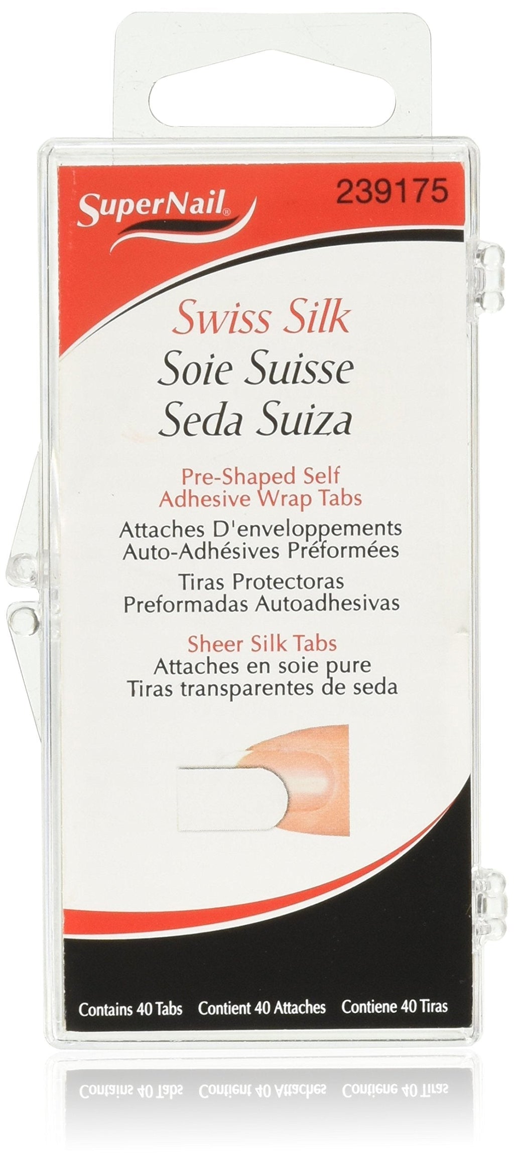 Supernail Swiss Silk Wrap Self-Adhesive Tabs, 40 Count - BeesActive Australia