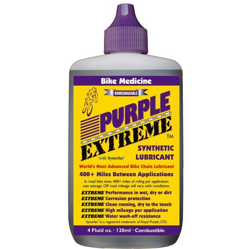 BIKE MEDICINE Purple Extreme Performance Synthetic Chain Lubricant, High Mileage Bicycle Lube - BeesActive Australia