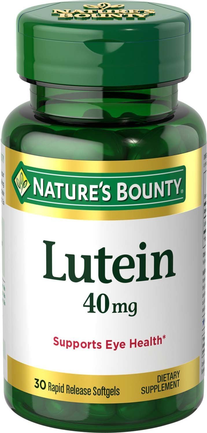 Nature's Bounty Lutein Pills, Eye Health Supplements and Vitamins, Support Vision Health, 40 mg, 30 Softgels - BeesActive Australia