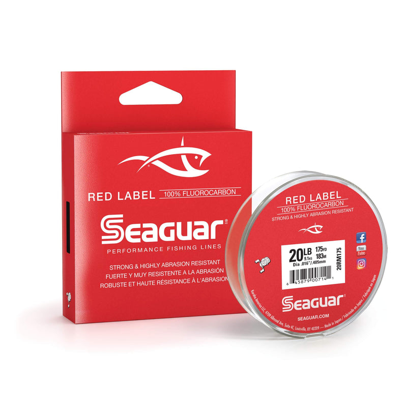 Seaguar Red Label 100% Fluorocarbon 200 Yard Fishing Line 15-Pounds Clear