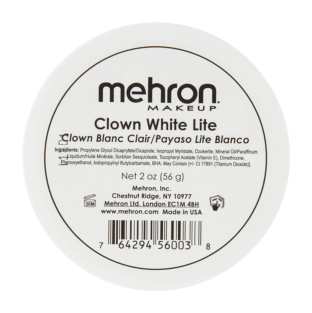 Mehron Makeup Clown White Lite Professional Makeup (2 oz) 2 Ounce (Pack of 1) - BeesActive Australia