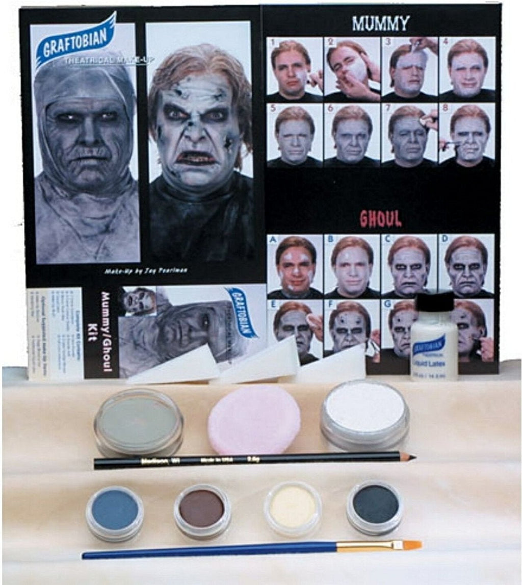Graftobian Mummy/Ghoul Makeup Kit One-Size White - BeesActive Australia