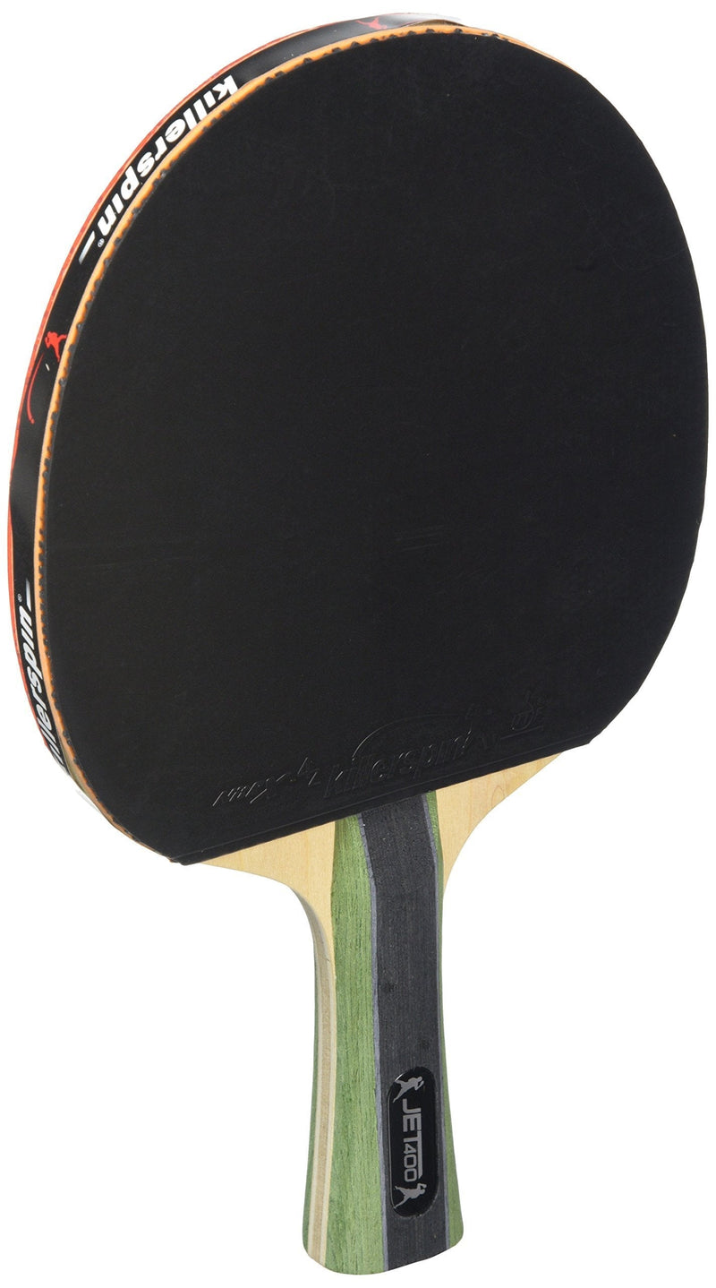 [AUSTRALIA] - Killerspin JET400 Smash N1 Ping Pong Racket – Intermediate Table Tennis Racket| 5 Layer Wood Blade, Nitrx-4Z Rubbers, Flare Handle| Competition Ping Pong Racket| Memory Book Gift Box Storage Case 