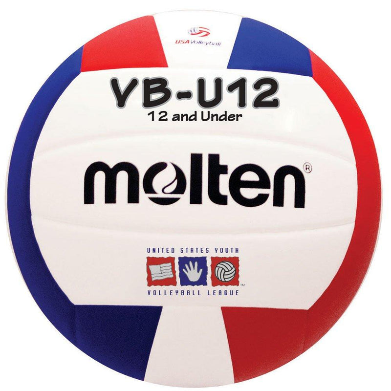 [AUSTRALIA] - Molten VBU12 Light Volleyball 12 & under Red/White/Blue 