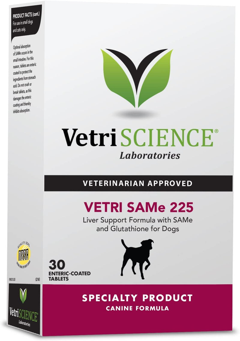 VetriScience Vetri-Same Advanced Liver Support Supplement for Dogs with Glutathione, 225mg Tablets - BeesActive Australia