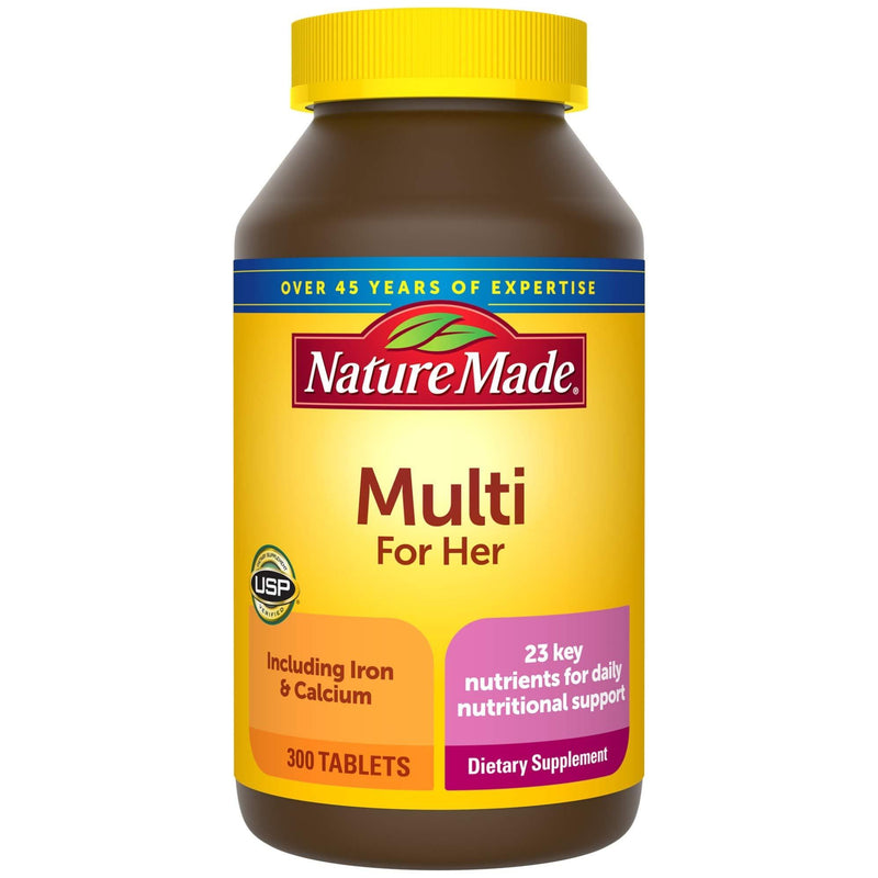 Nature Made Women's Multivitamin Tablets, 300 Count for Daily Nutritional Support - BeesActive Australia